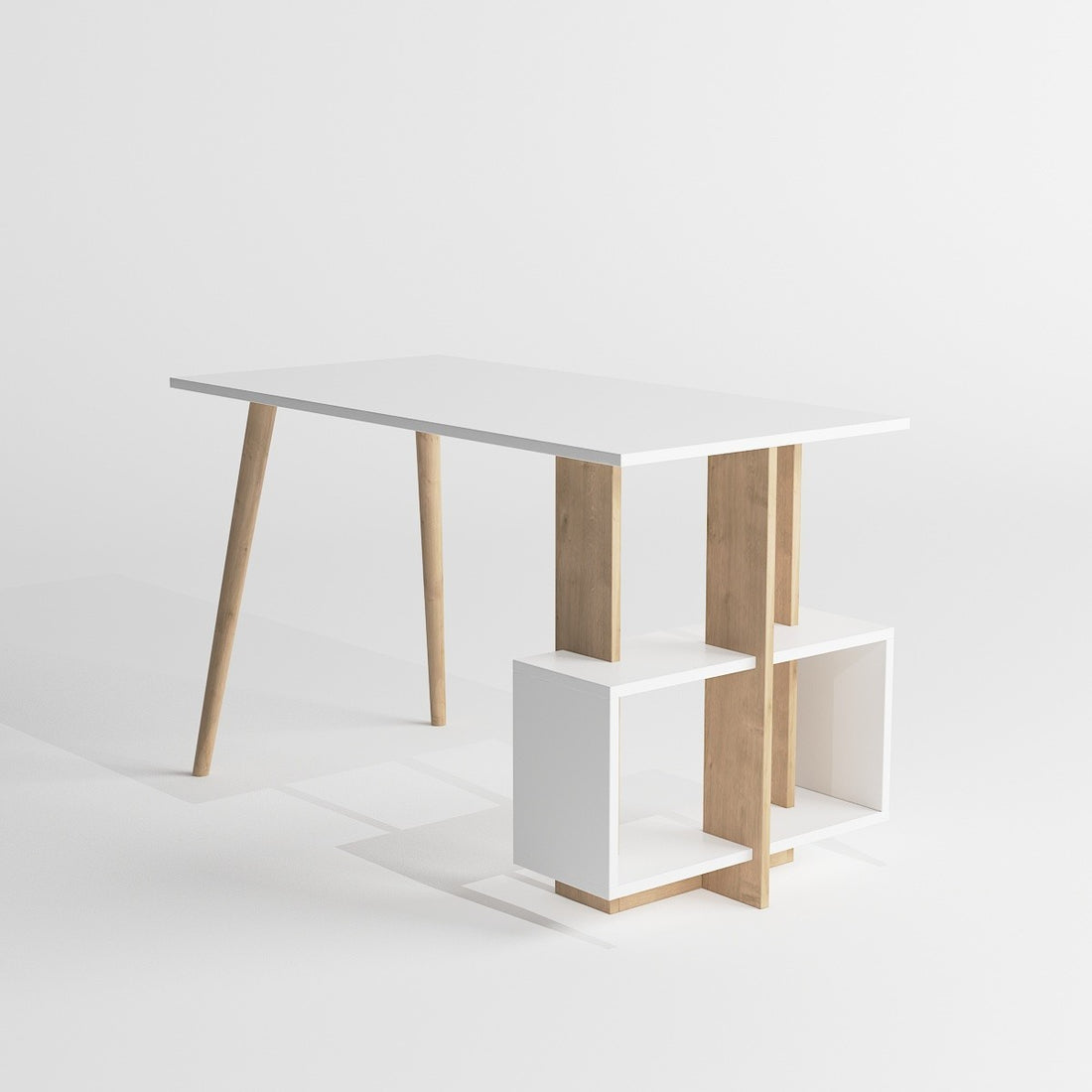 Bureau d'étude Lagomood Side - Oak, White