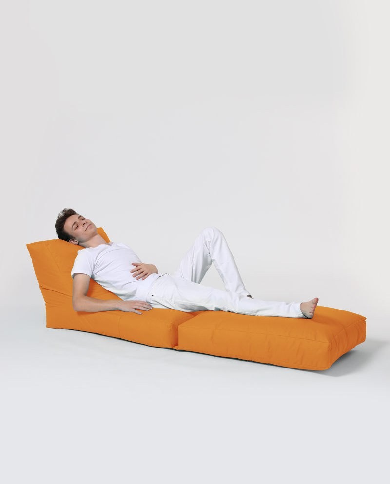 Pouf de jardin Siesta Sofa Bed Pouf - Orange