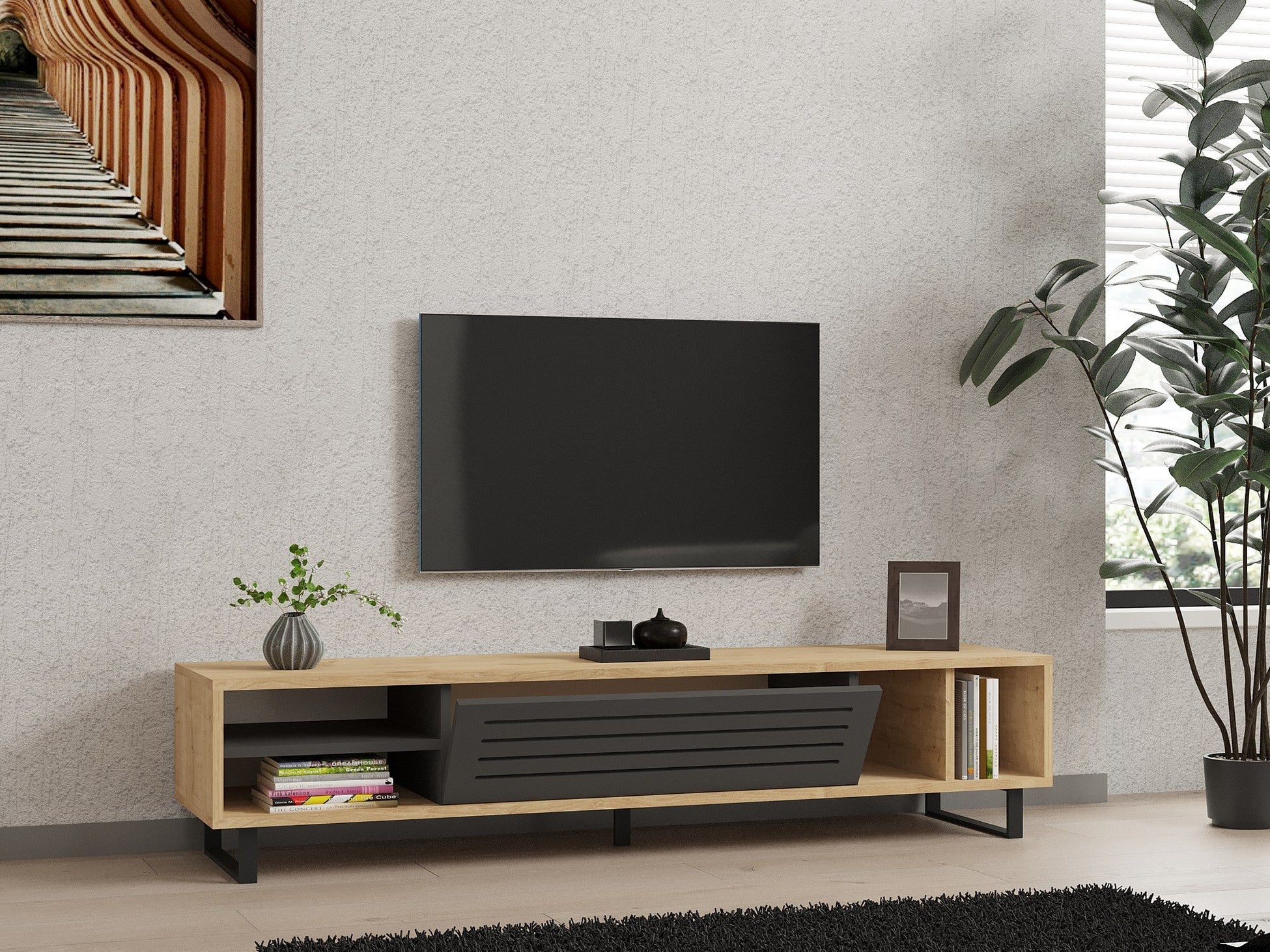 Meuble TV Safir - Sapphire, Anthracite