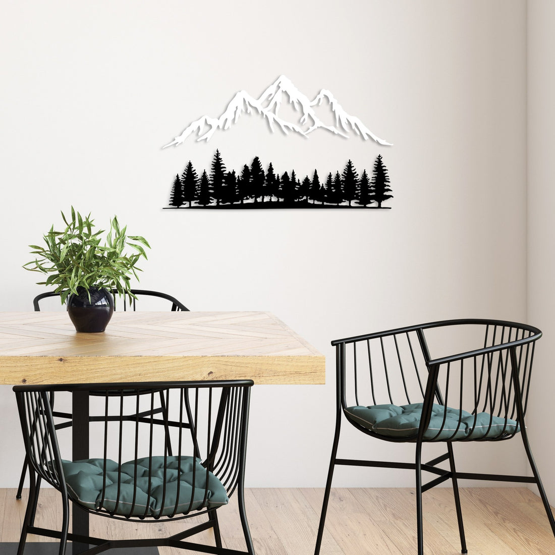 Accessoire mural en métal décoratif Nature And Mountain - 4