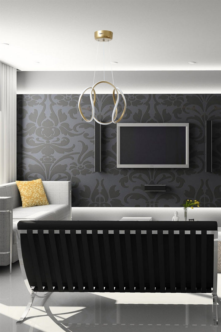 Lustre Patika Antique LED Lustre 3 Couleurs