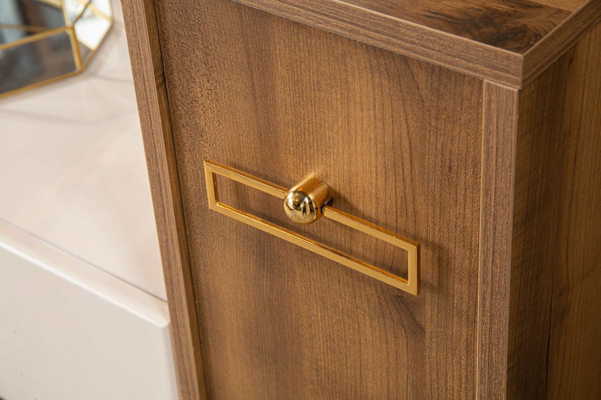 Asil Coiffeuse Avec Miroir 4 Portes 160x41x95