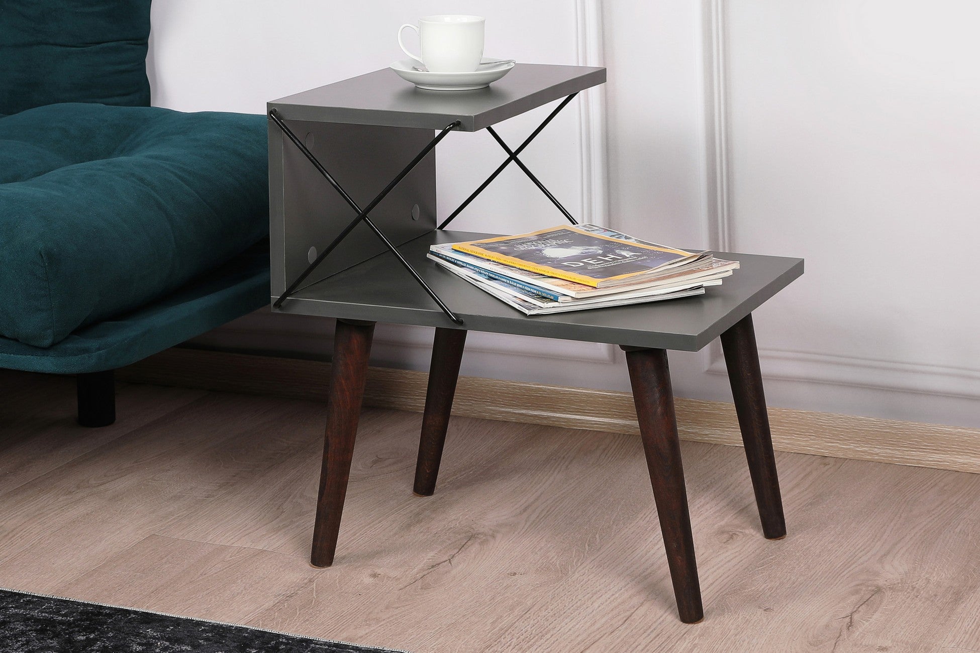 Table de chevet Cross - Anthracite