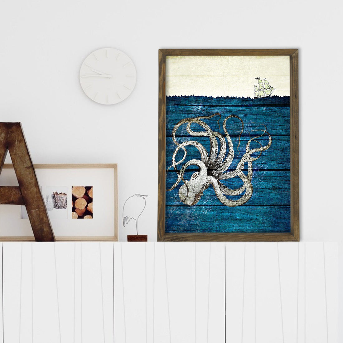 Peinture mdf encadrée décorative MZM756