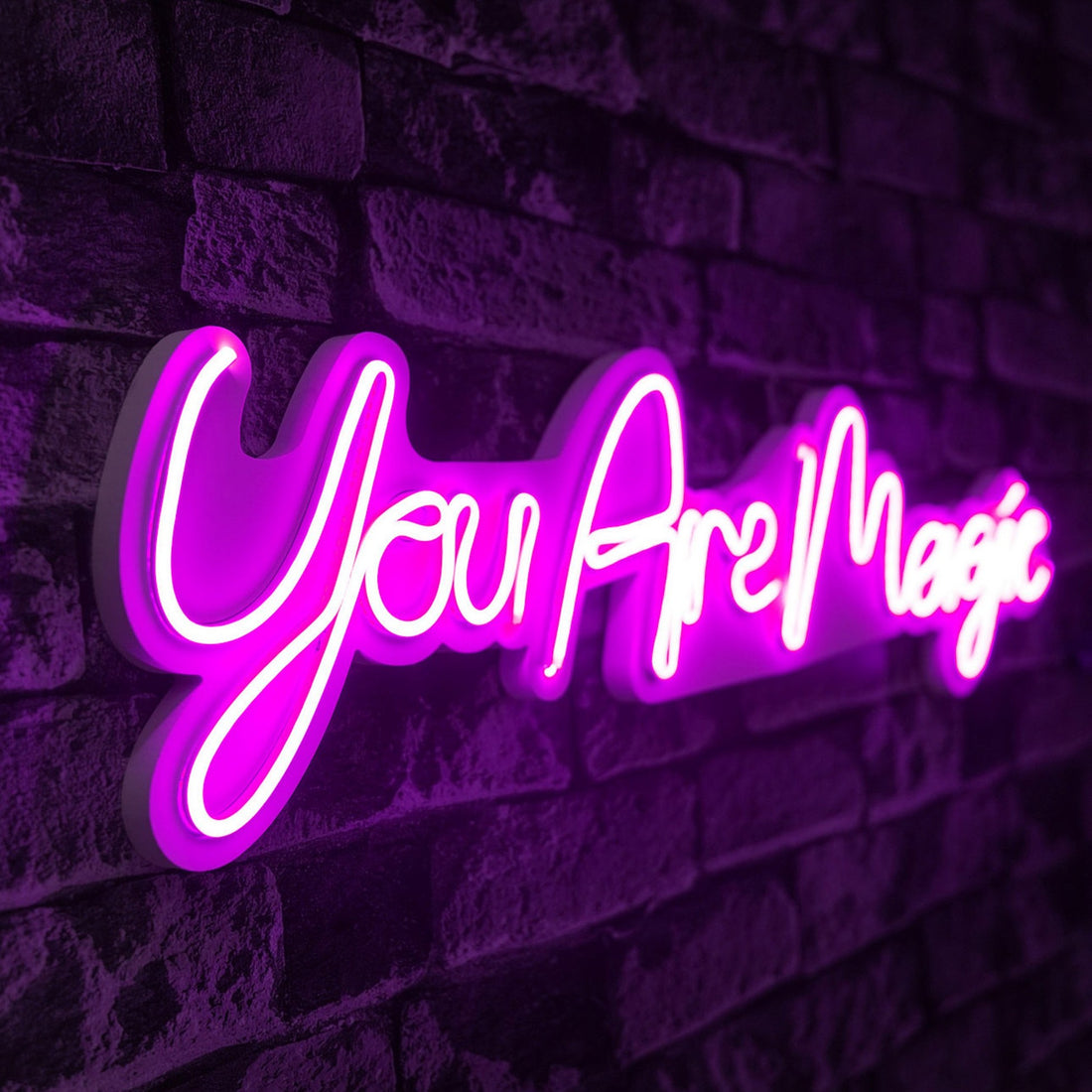Éclairage LED en plastique décoratif You are Magic - Pink