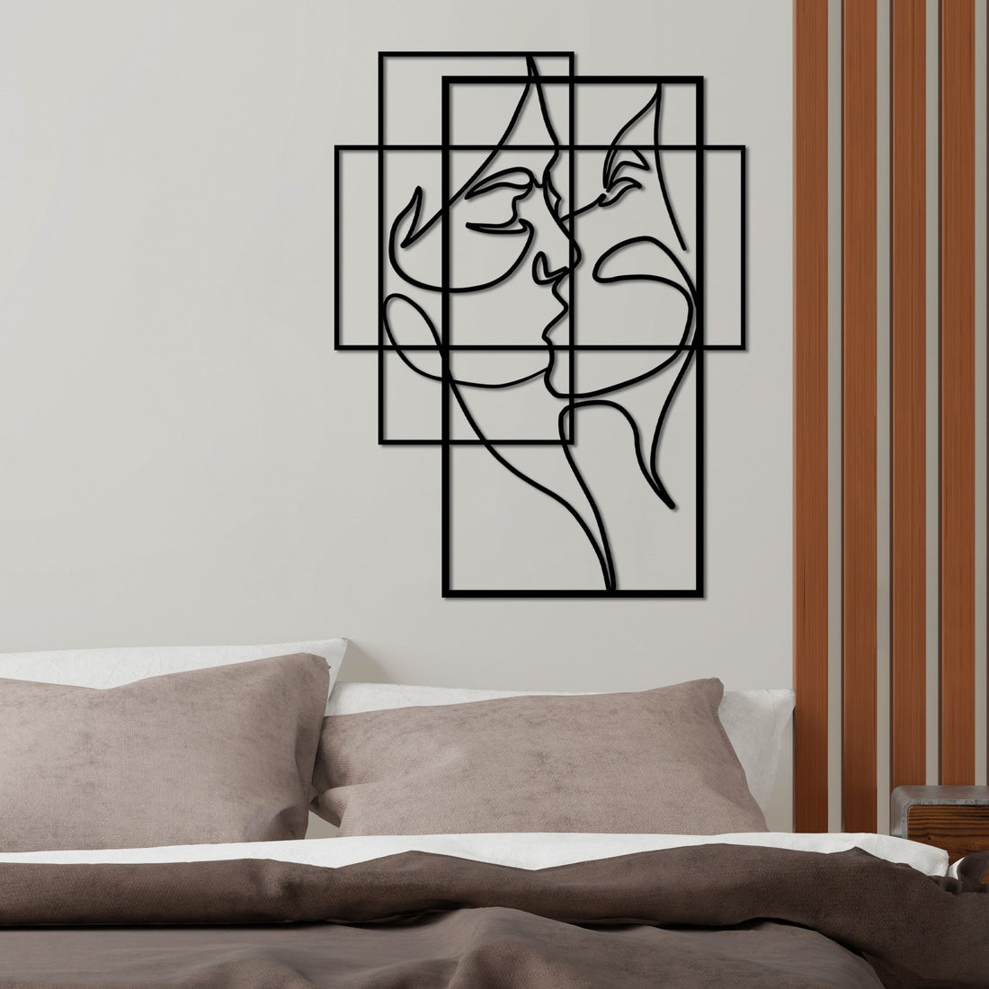 Accessoire mural en métal décoratif Love - L