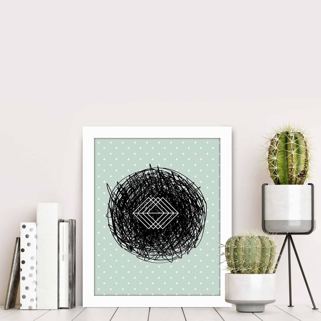 Peinture mdf encadrée décorative BCT-051