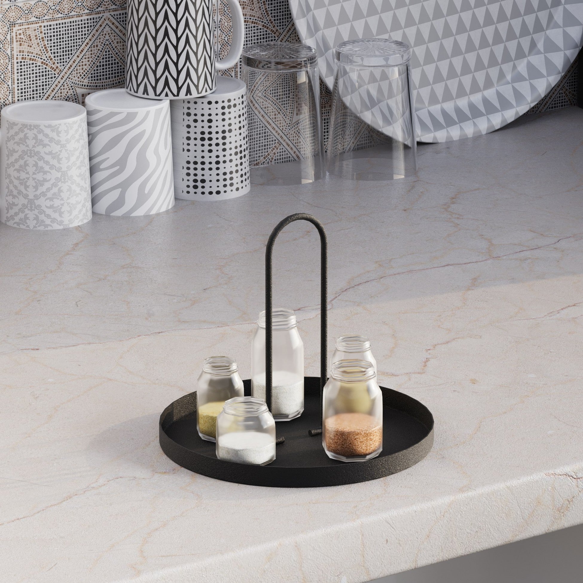 Accessoire décoratif en métal Sımı - Black