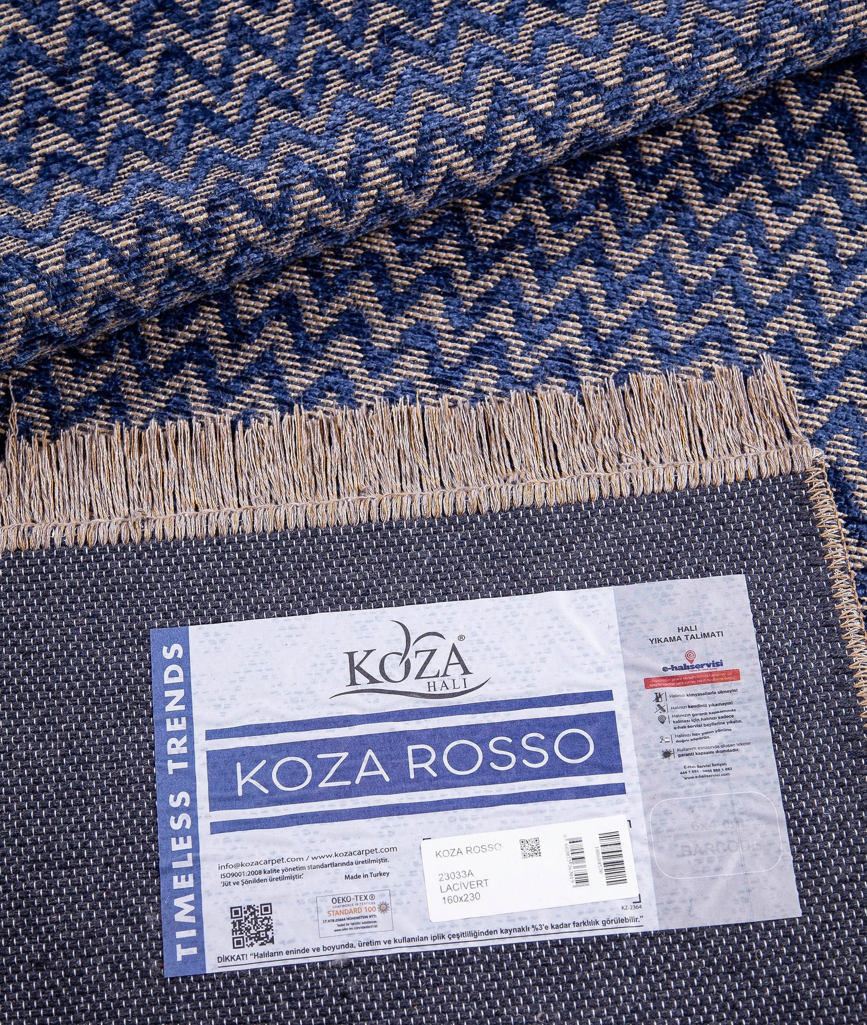 Tapis (160 x 230) 23033A - Navy Blue