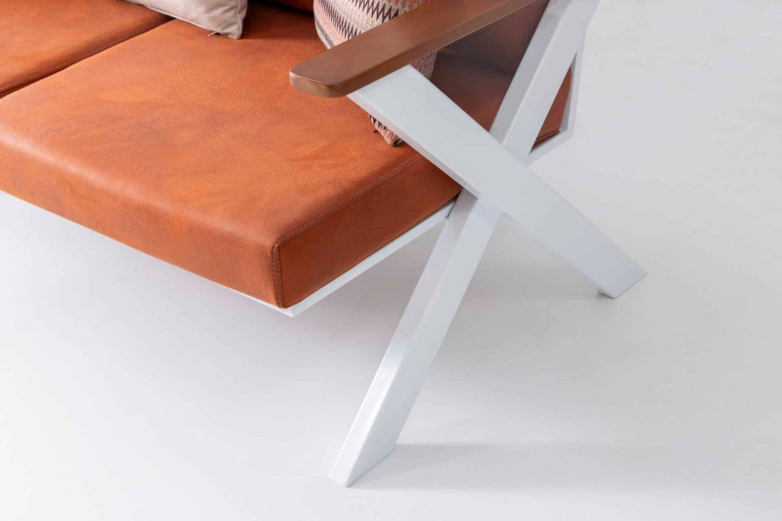 Salon de jardin avec coussins &amp; table basse Delux