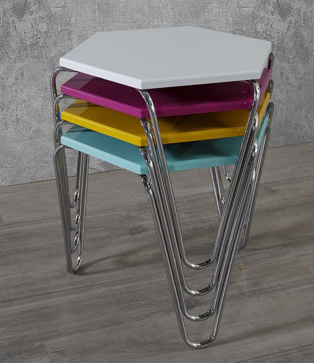 Piramit Table Gigognes Multicolore