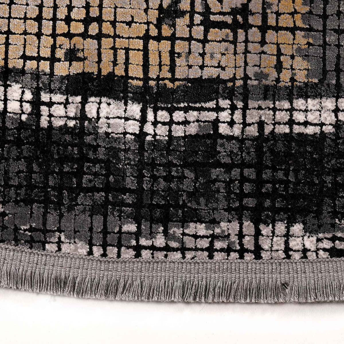 Noir 33800 Tapis Bambou Rond