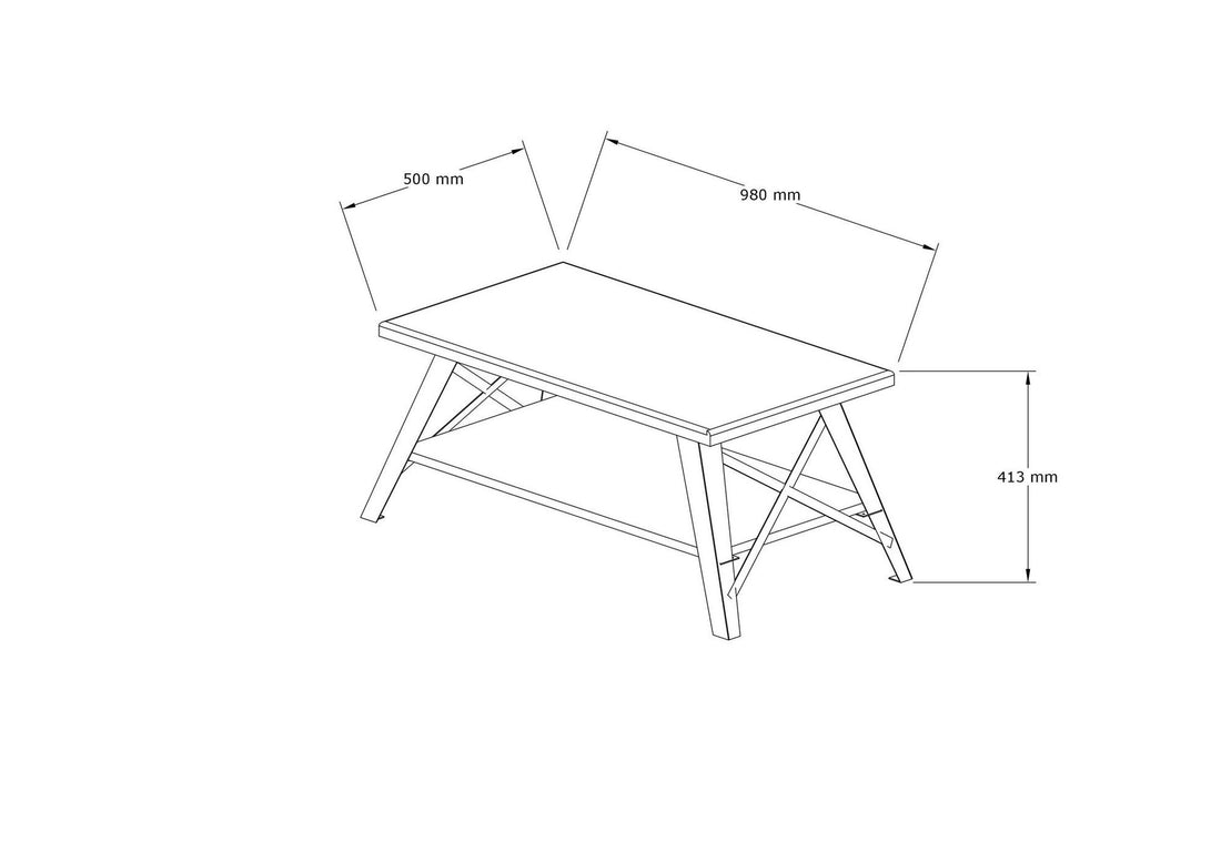 Table basse Konik - Walnut