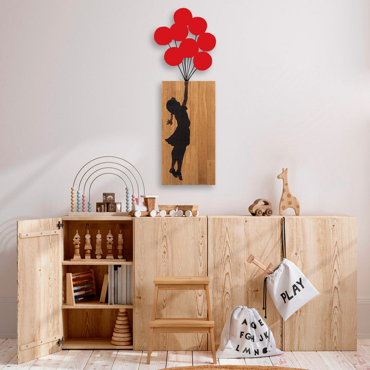 Accessoire mural en bois décoratif Banksy - 17