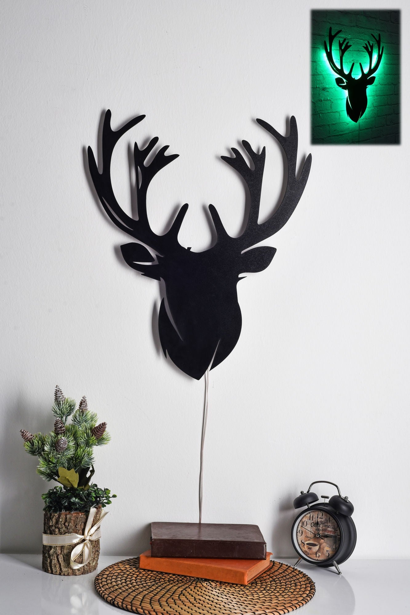 Éclairage LED décoratif Deer 2 - Green