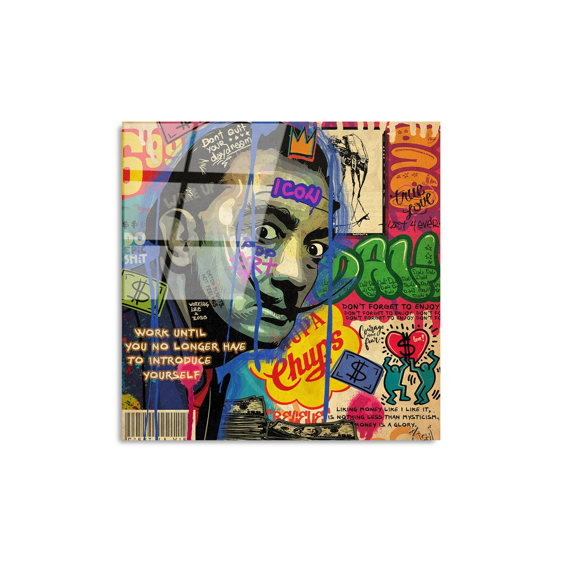 Peinture en verre trempé décoratif UV-817 - 50 x 50