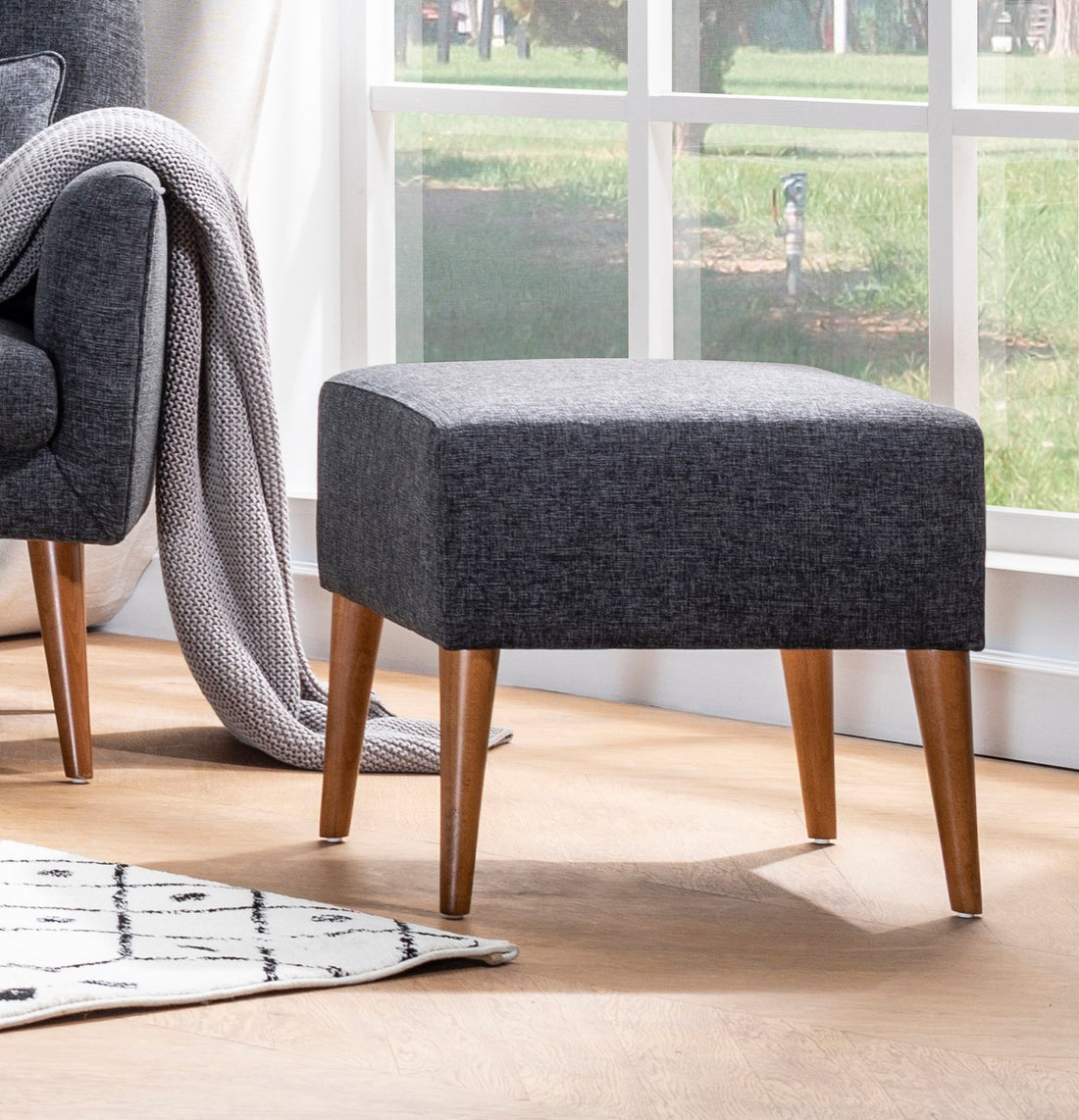 Touffet Zeni Puf - Dark Grey