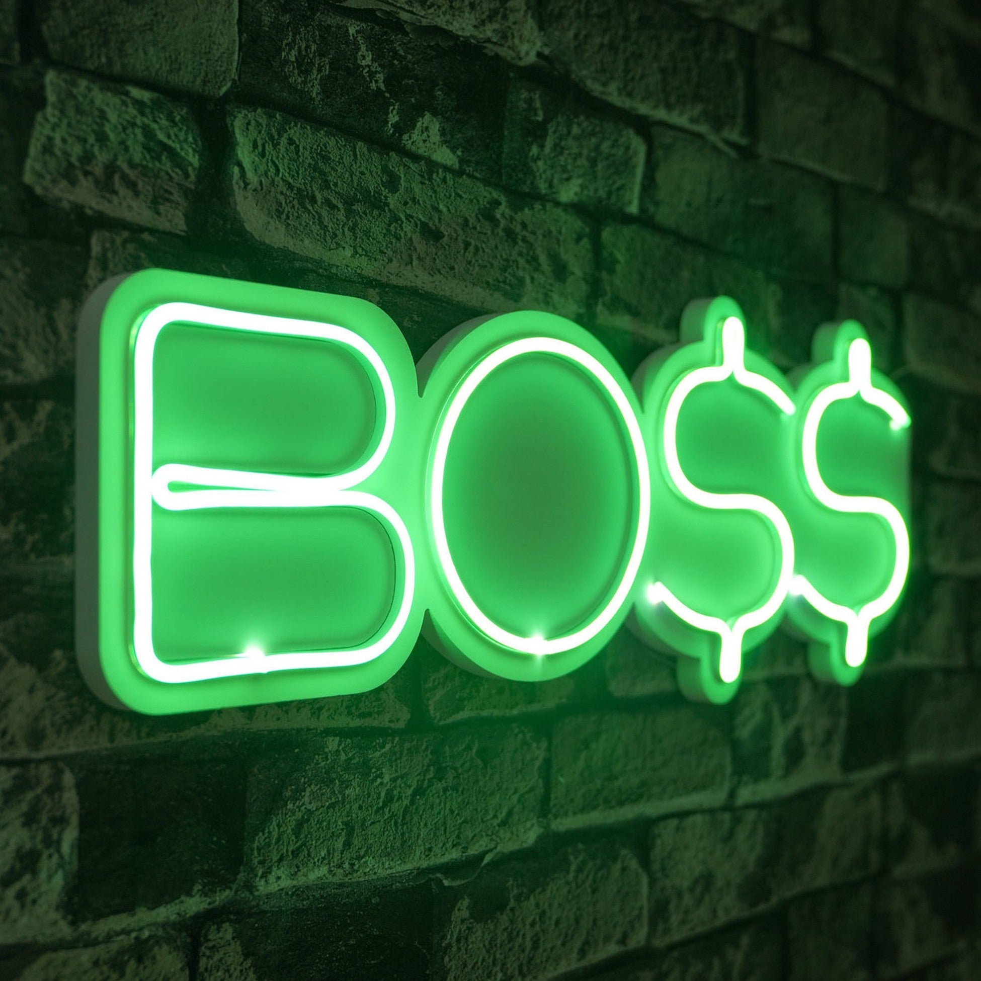 Éclairage LED en plastique décoratif BOSS - Green