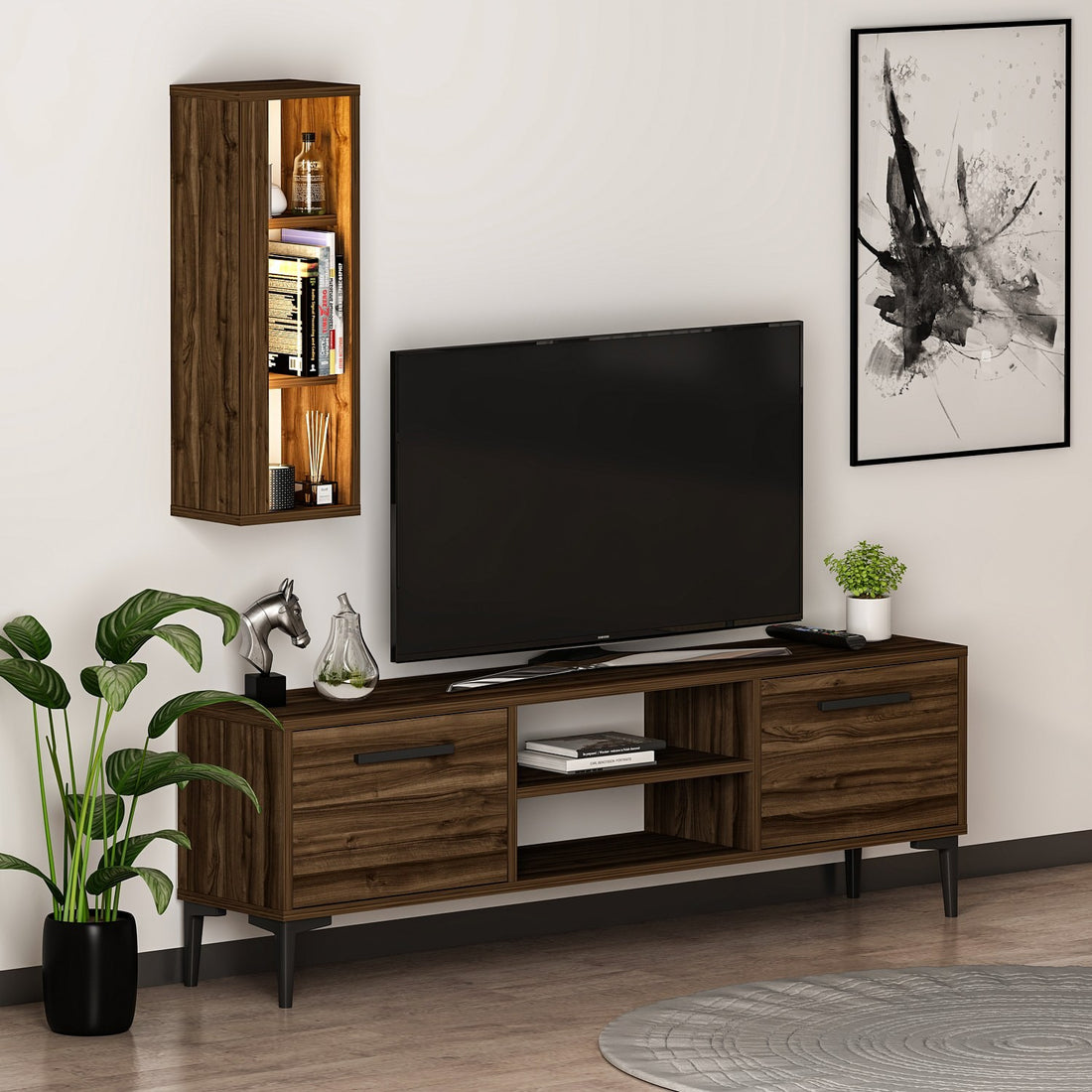 Meuble TV Bien - Walnut