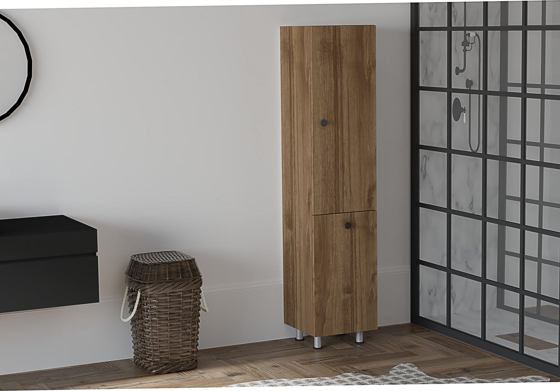 Armoire de toilette Lipa - Walnut