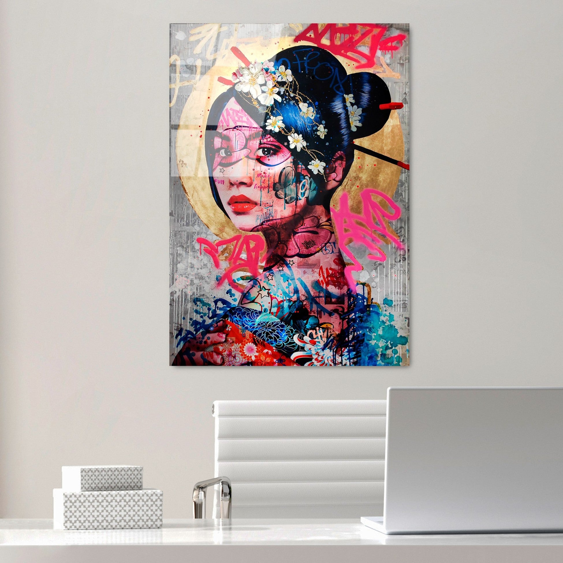 Peinture en verre trempé décoratif UV-726 70 x 100