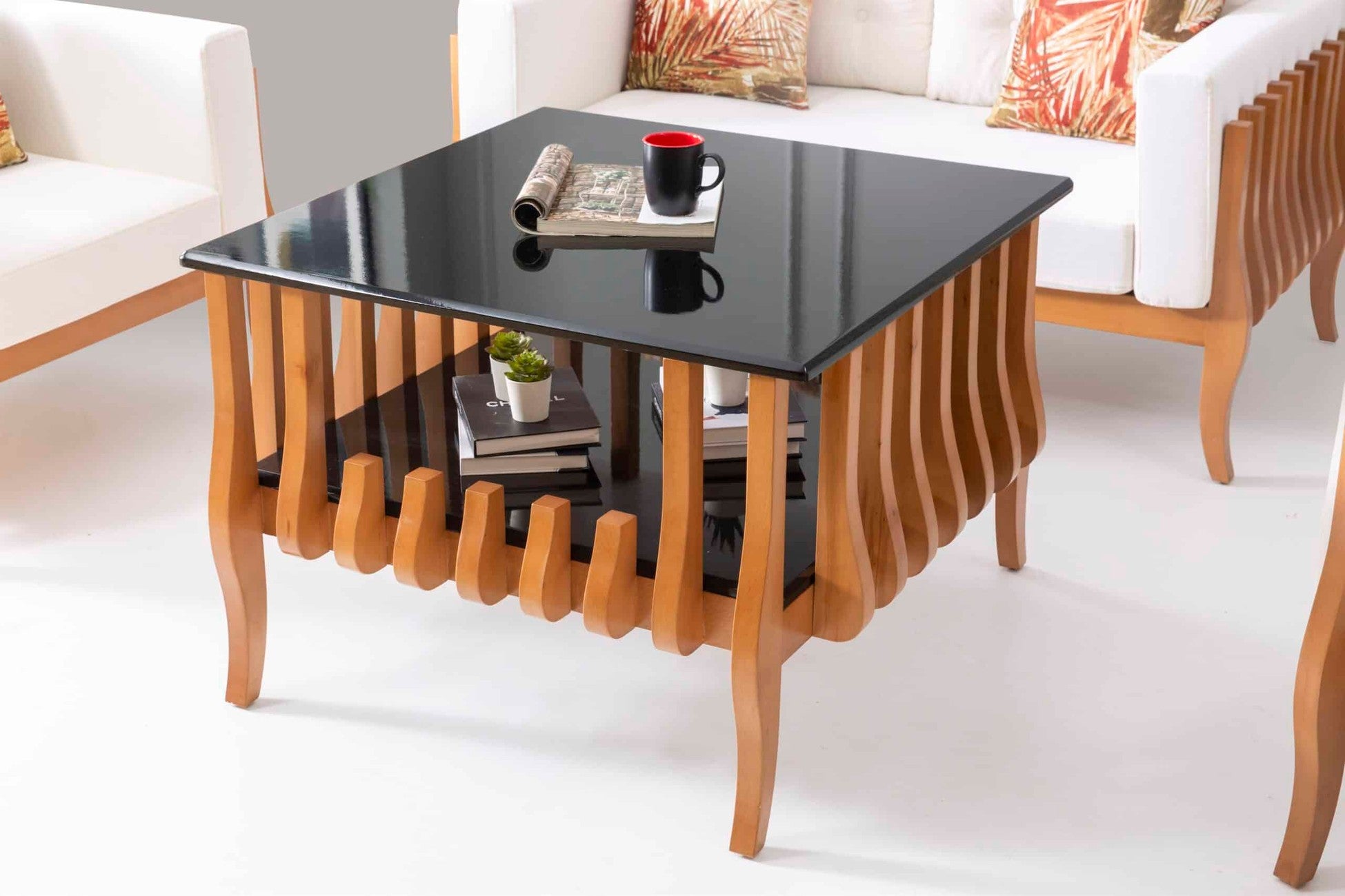 Salon de jardin avec coussins &amp; table basse Fery