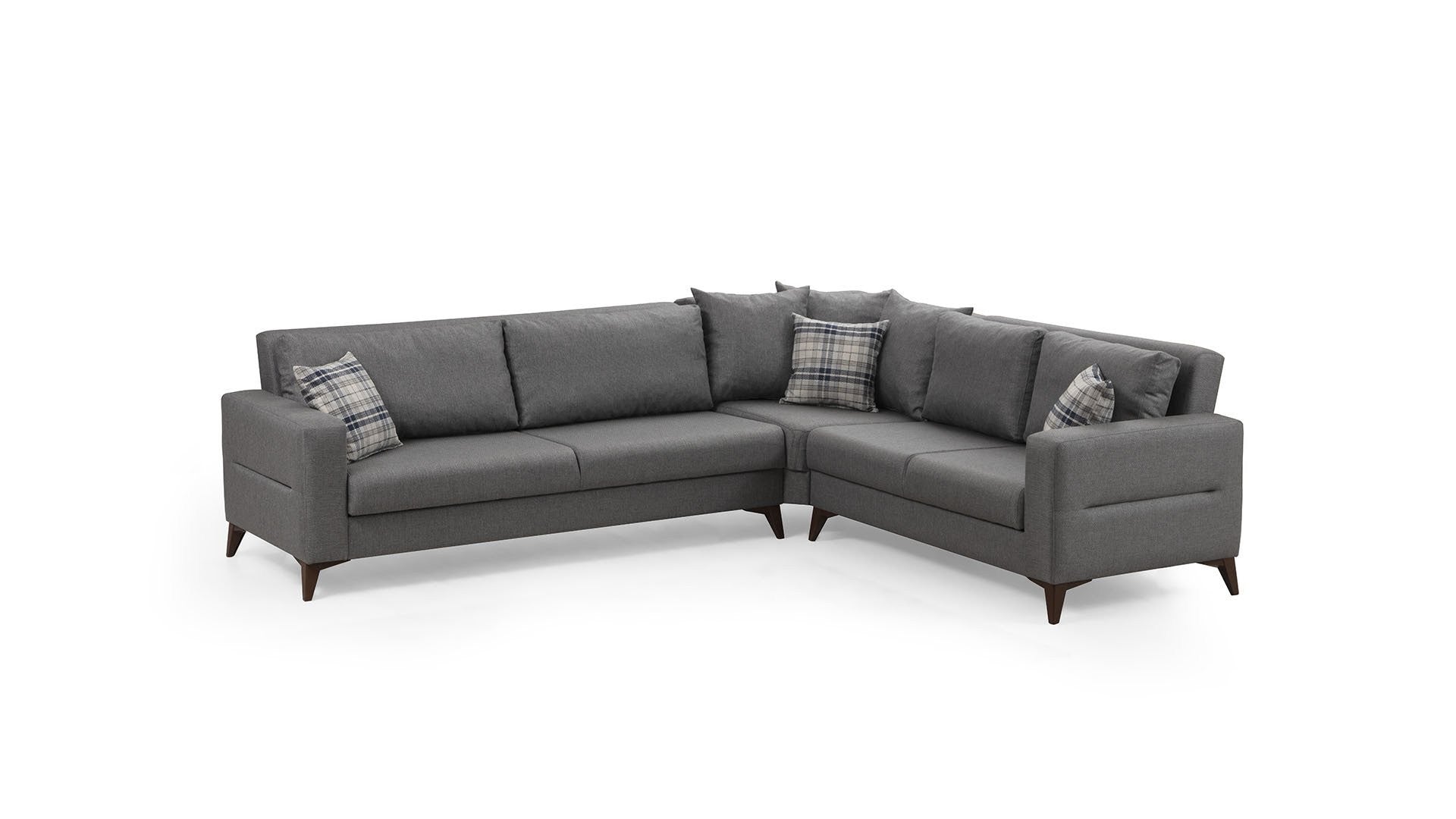 Canapé d'angle Kristal 3+Corner+2 - Dark Grey