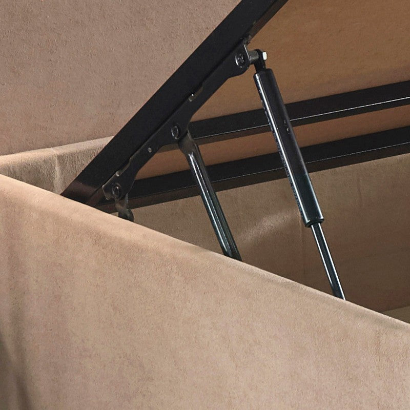 Base de lit double et tête de lit Polo - Light Brown (140 x 190)