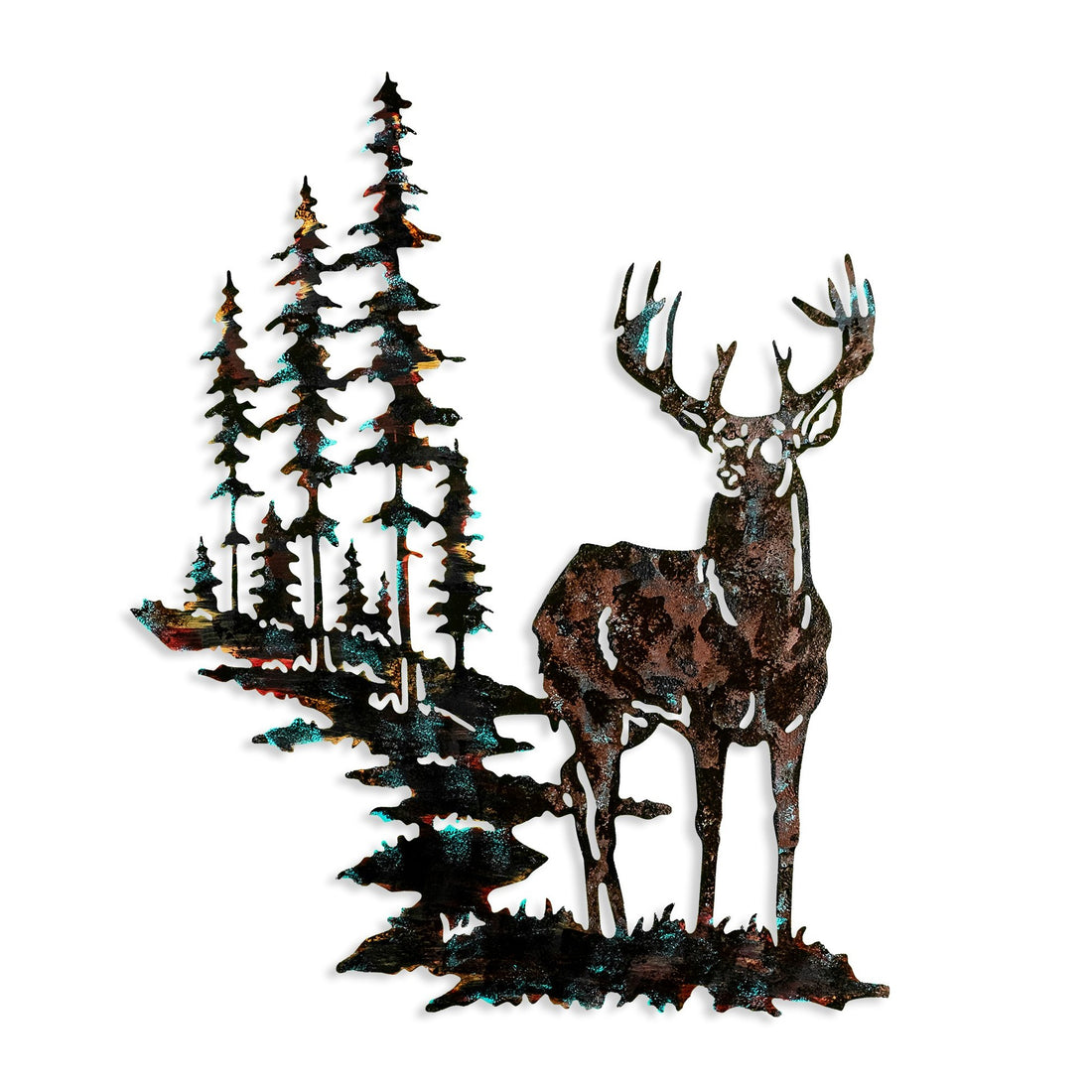 Accessoire mural en métal décoratif Deer