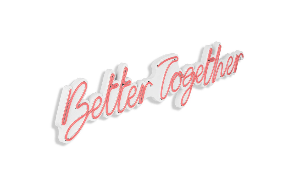 Éclairage LED en plastique décoratif Better Together - Pink