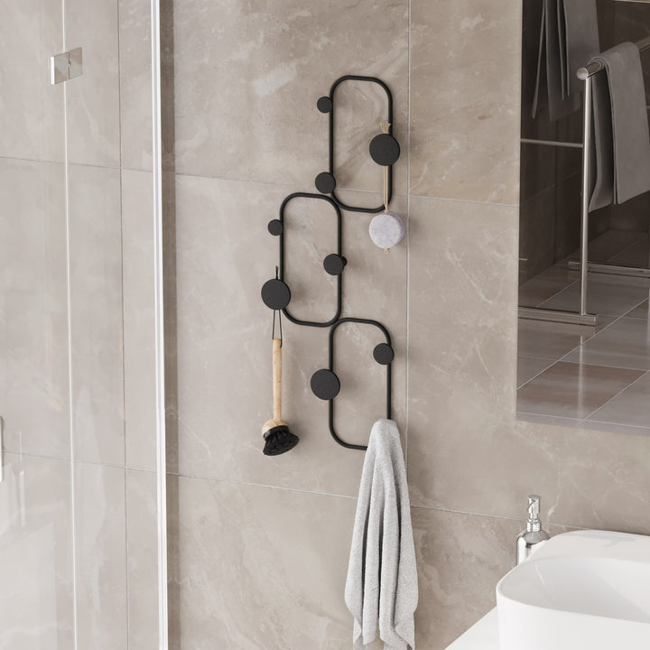 Crochet mural en métal Lizzard