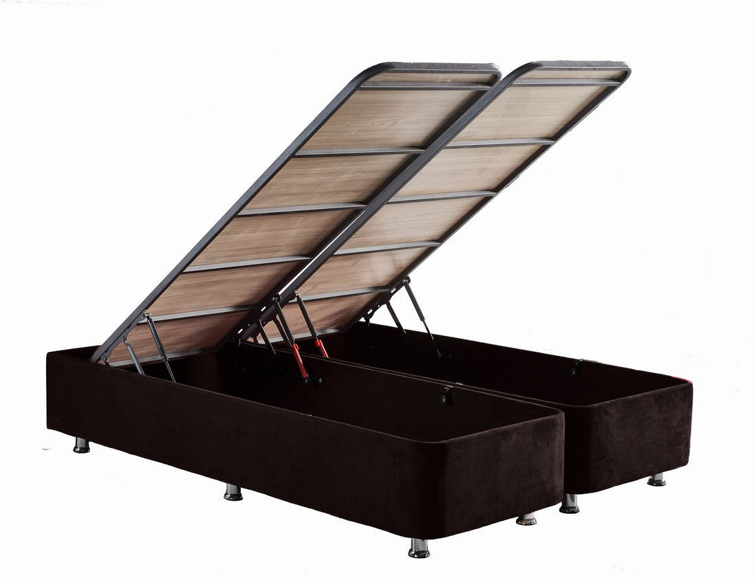 Base de lit double Ela Double - Black (150 x 200)