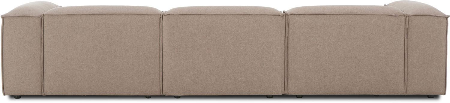 Canapé modulable 4 places en Lin avec pouf Frid