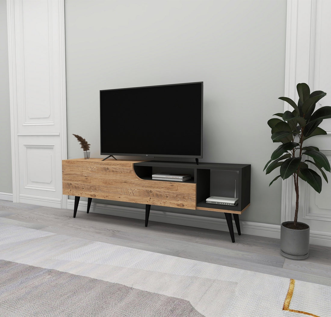 Meuble TV Alba - Atlantic Pine, Anthracite