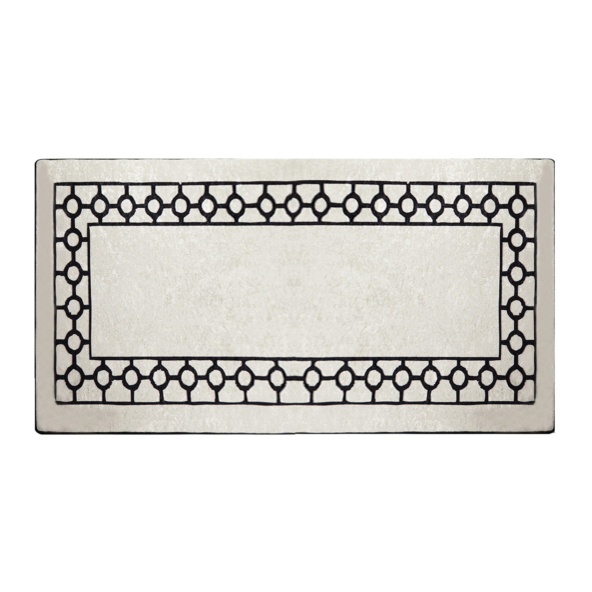 Tapis de salle (80 x 200) Bague - Ecru