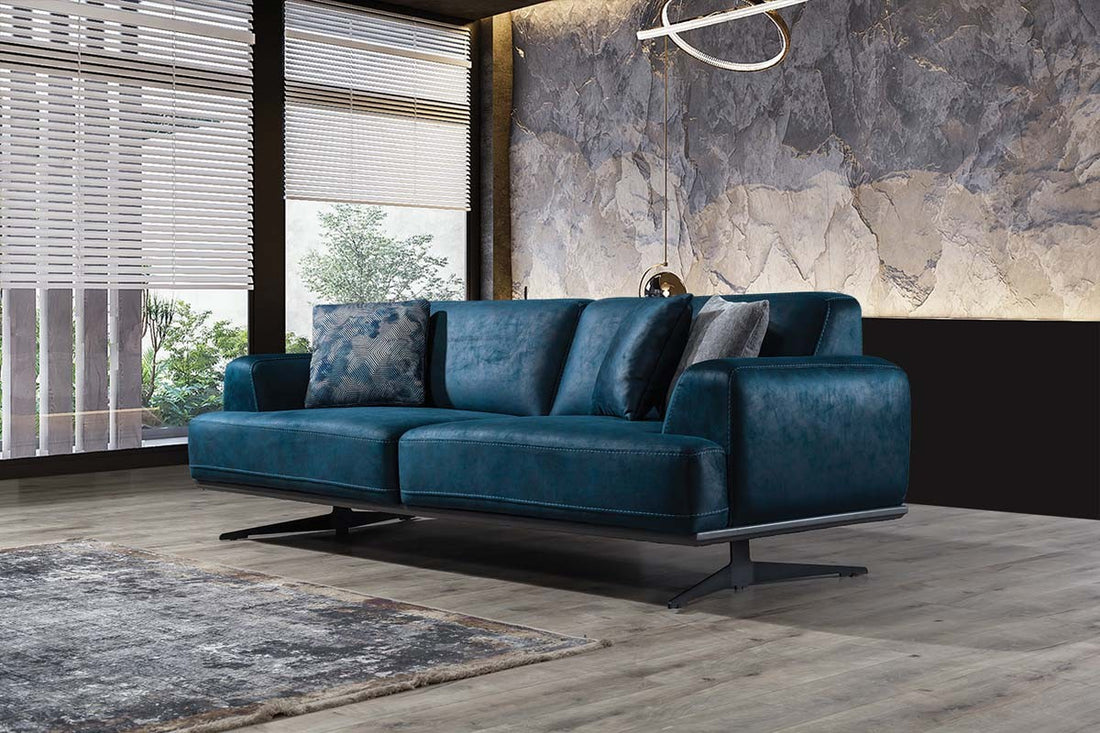 Magnum Ensemble de Canapé Bleu Gris