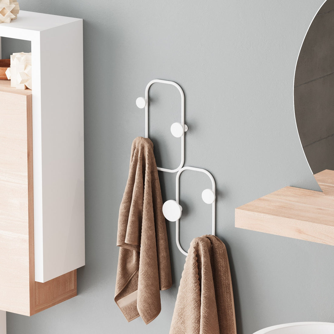 Crochet mural en métal Ladybug-B