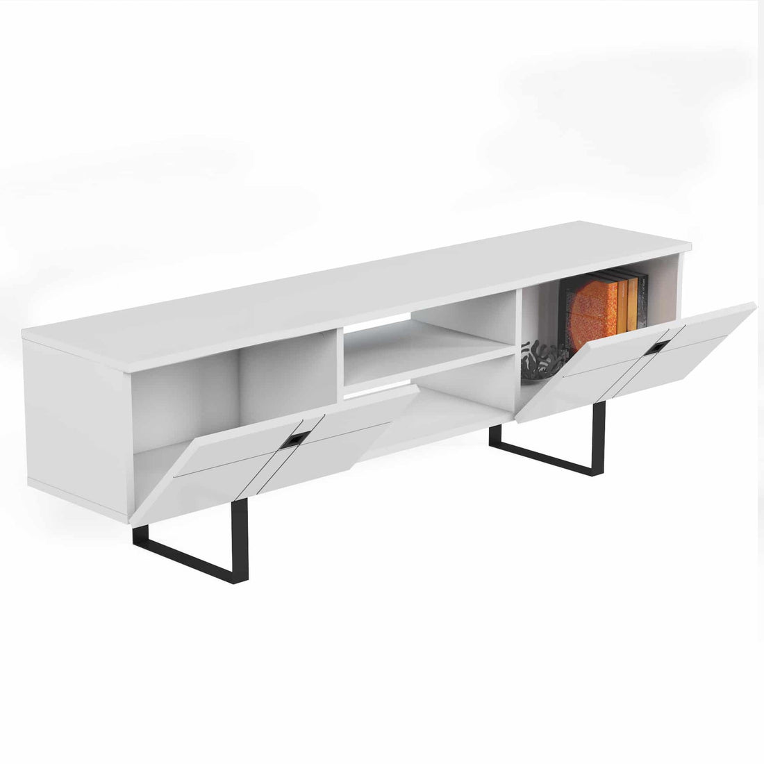 Paulo Meuble Tv blanc