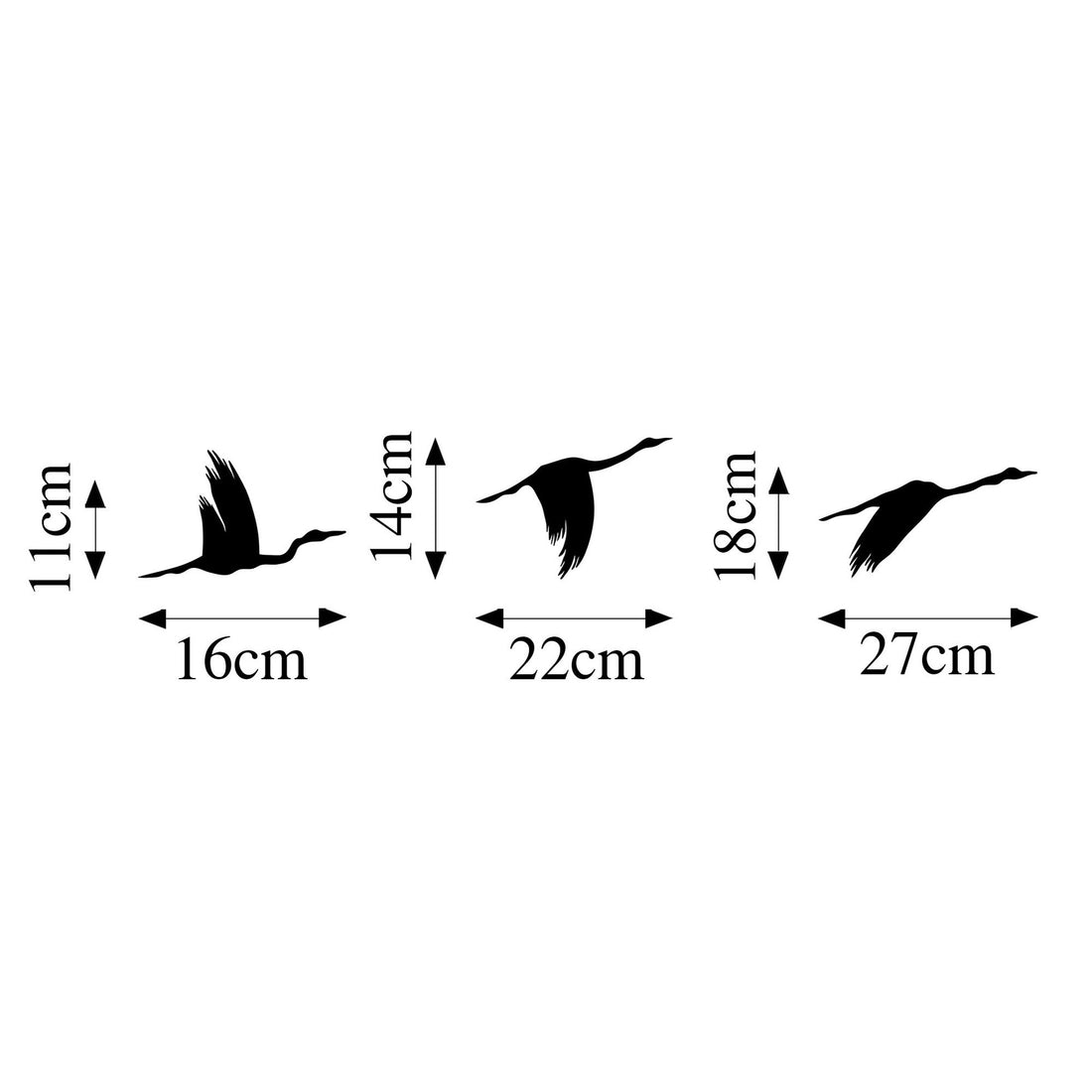 Accessoire mural en métal décoratif Migrant Birds - 291