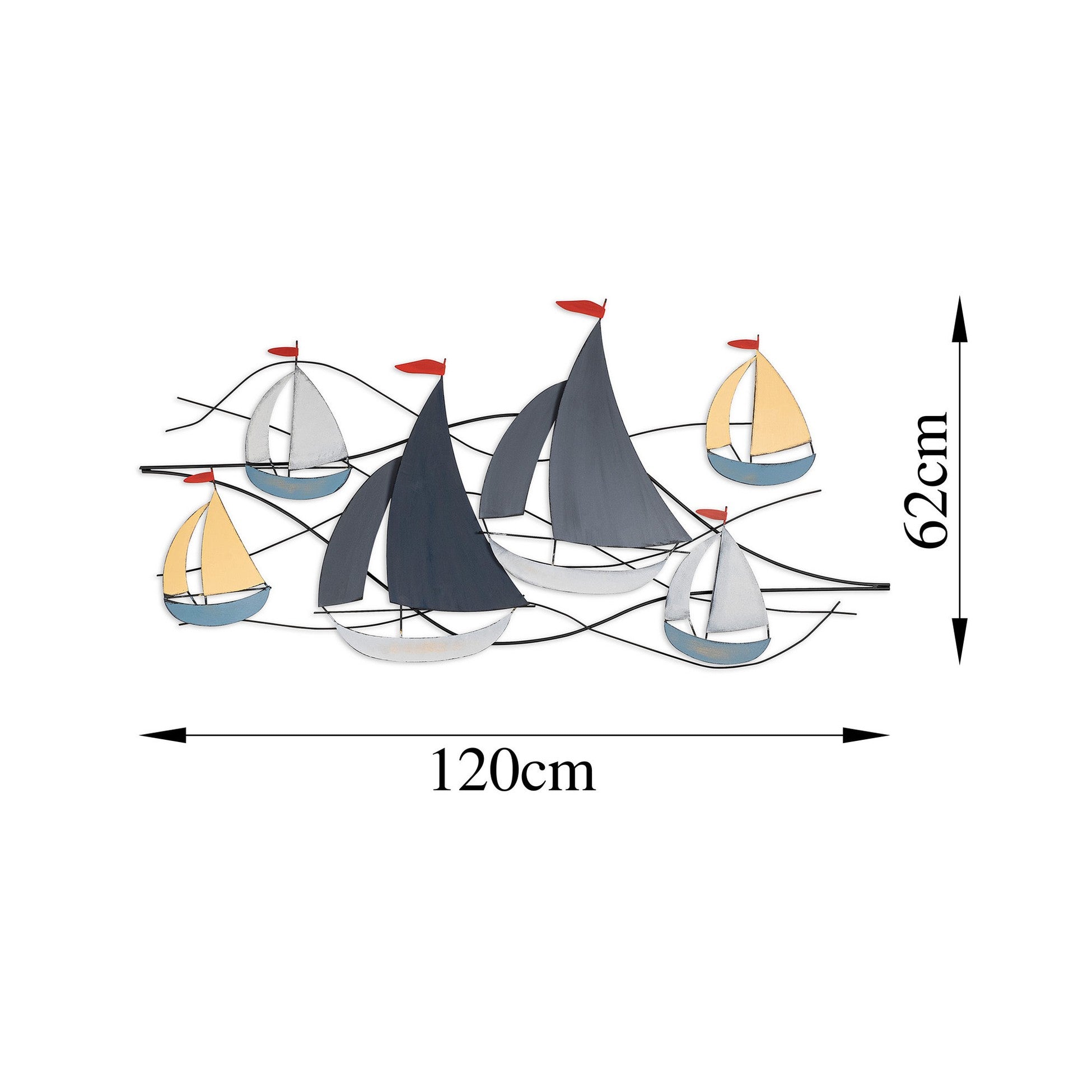 Accessoire mural en métal décoratif Hizir