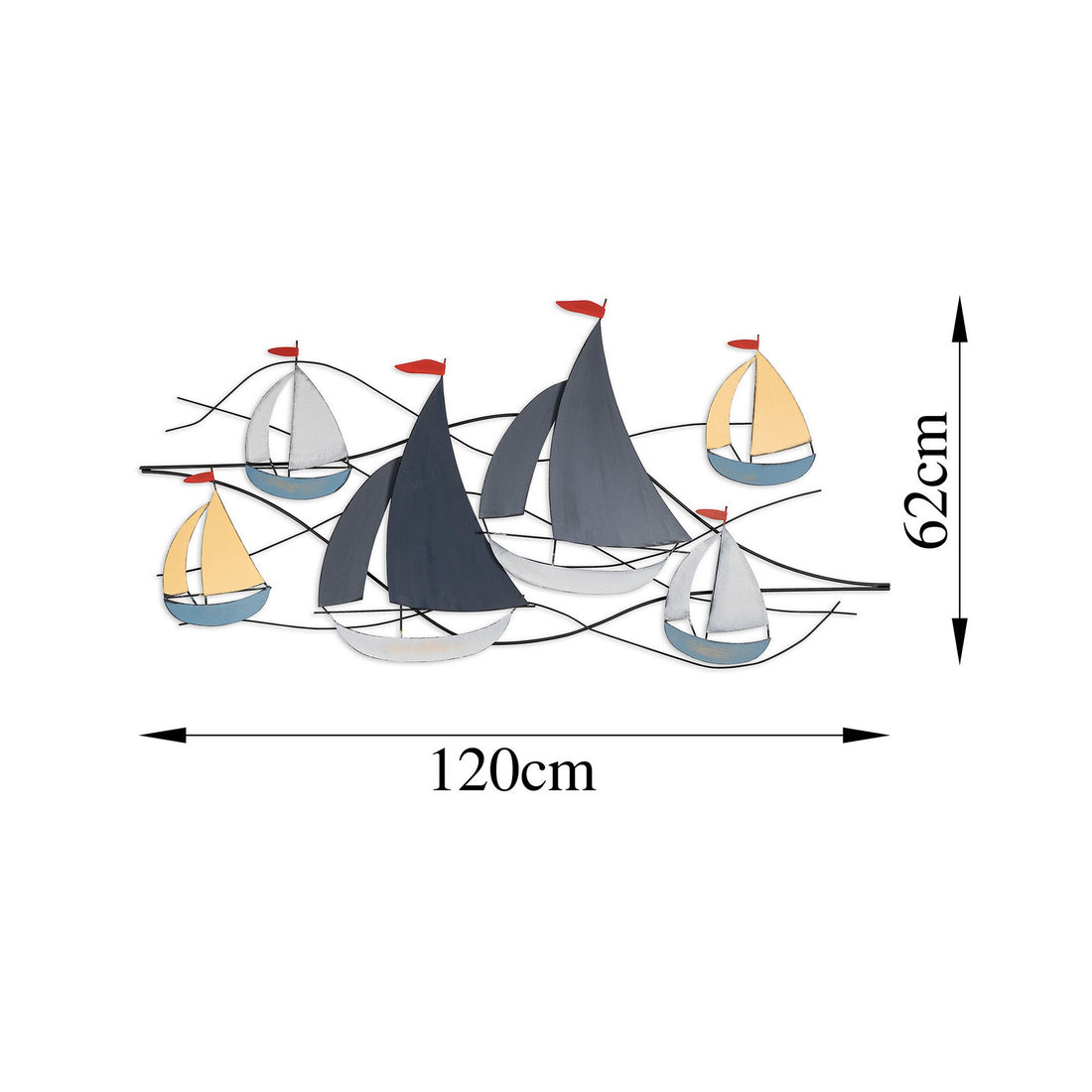 Accessoire mural en métal décoratif Hizir