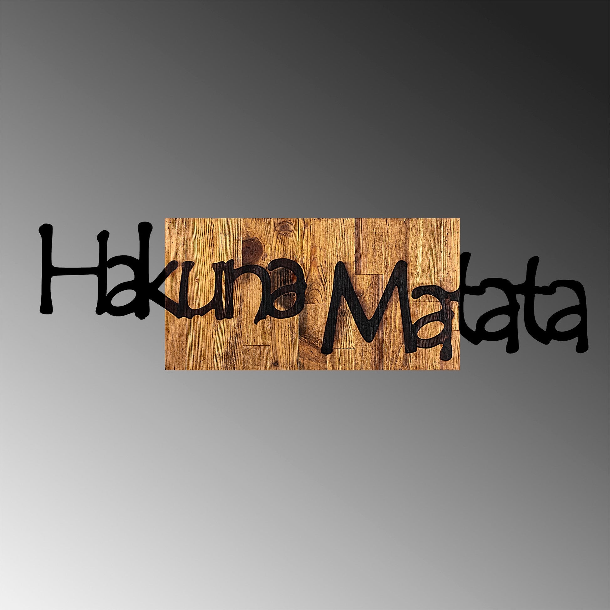 Accessoire mural en bois décoratif Hakuna Matata 4