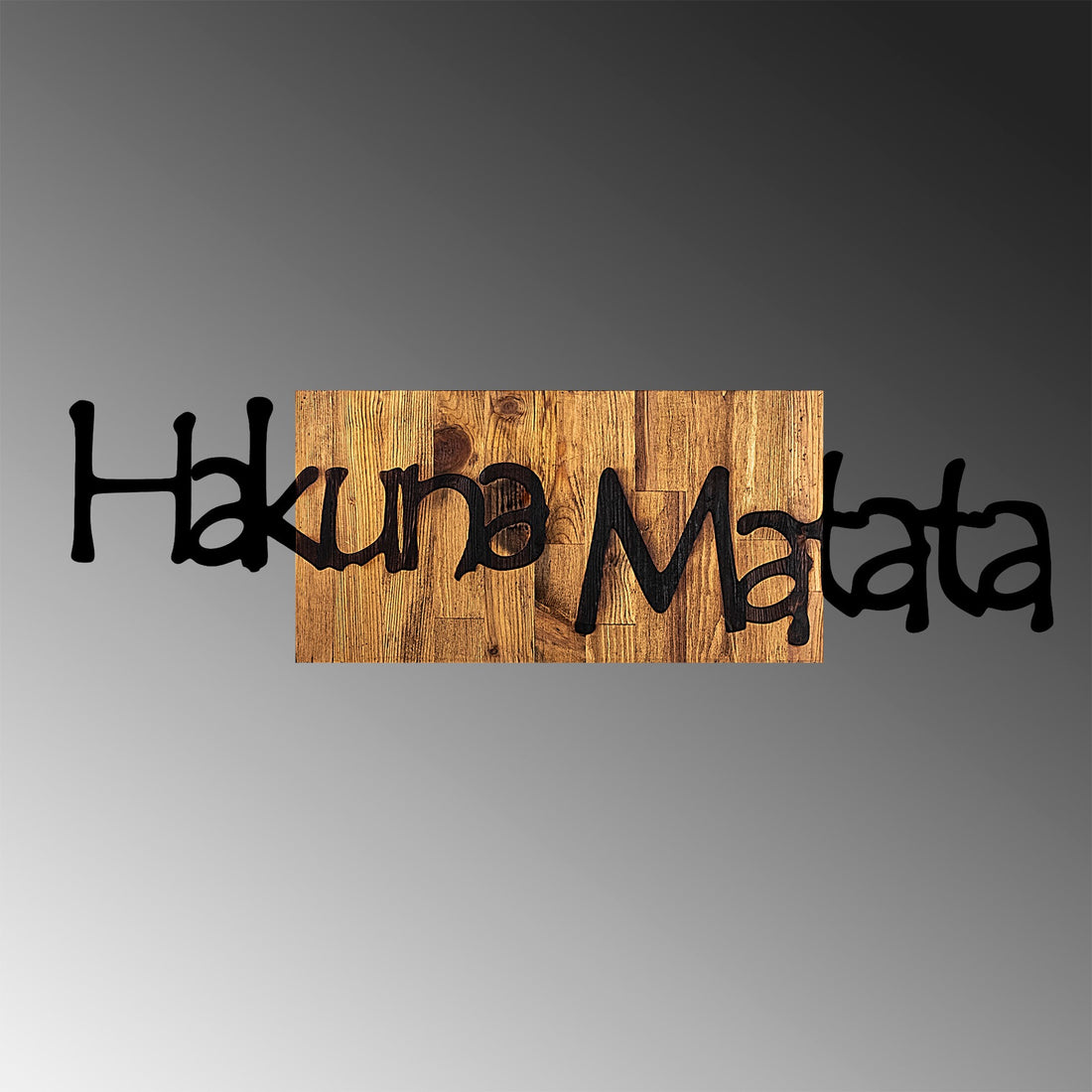 Accessoire mural en bois décoratif Hakuna Matata 4