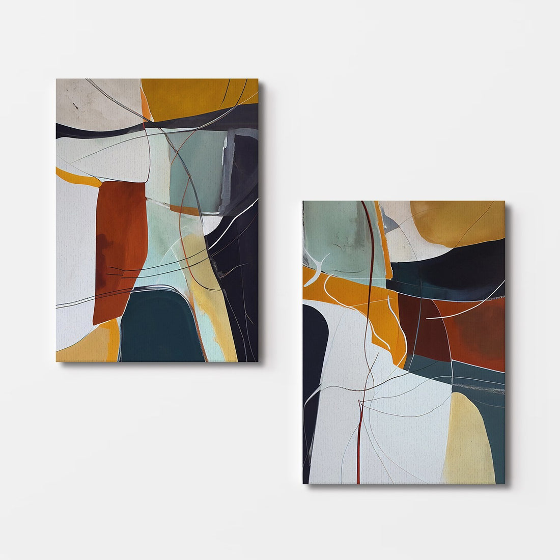 Peinture décorative en toile (2 pièces) 2KNV4354 - 50 x 70