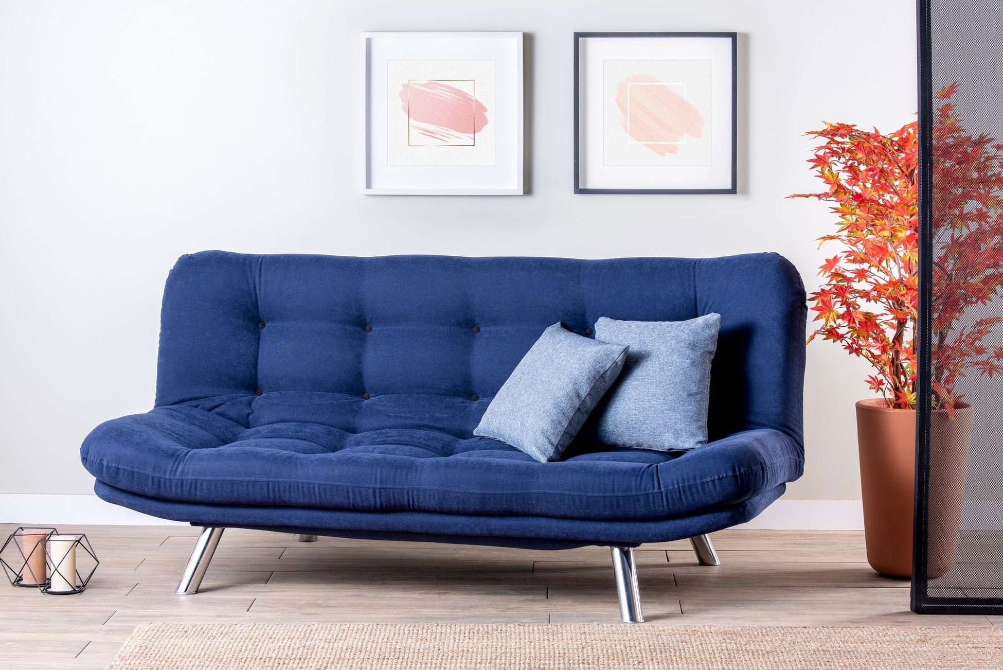 Canapé-lit 3 places Misa Sofabed - Navy Blue