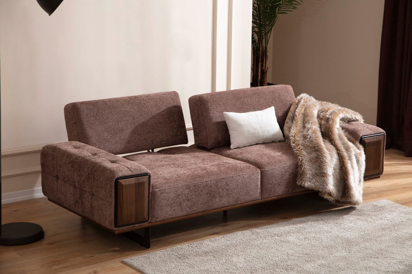 Petra Canapé 3 Places Marron