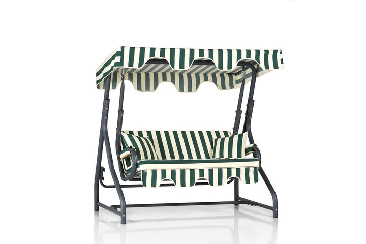 Jardin Double Swing Fix Morus 2 v2 - Green, White, Black
