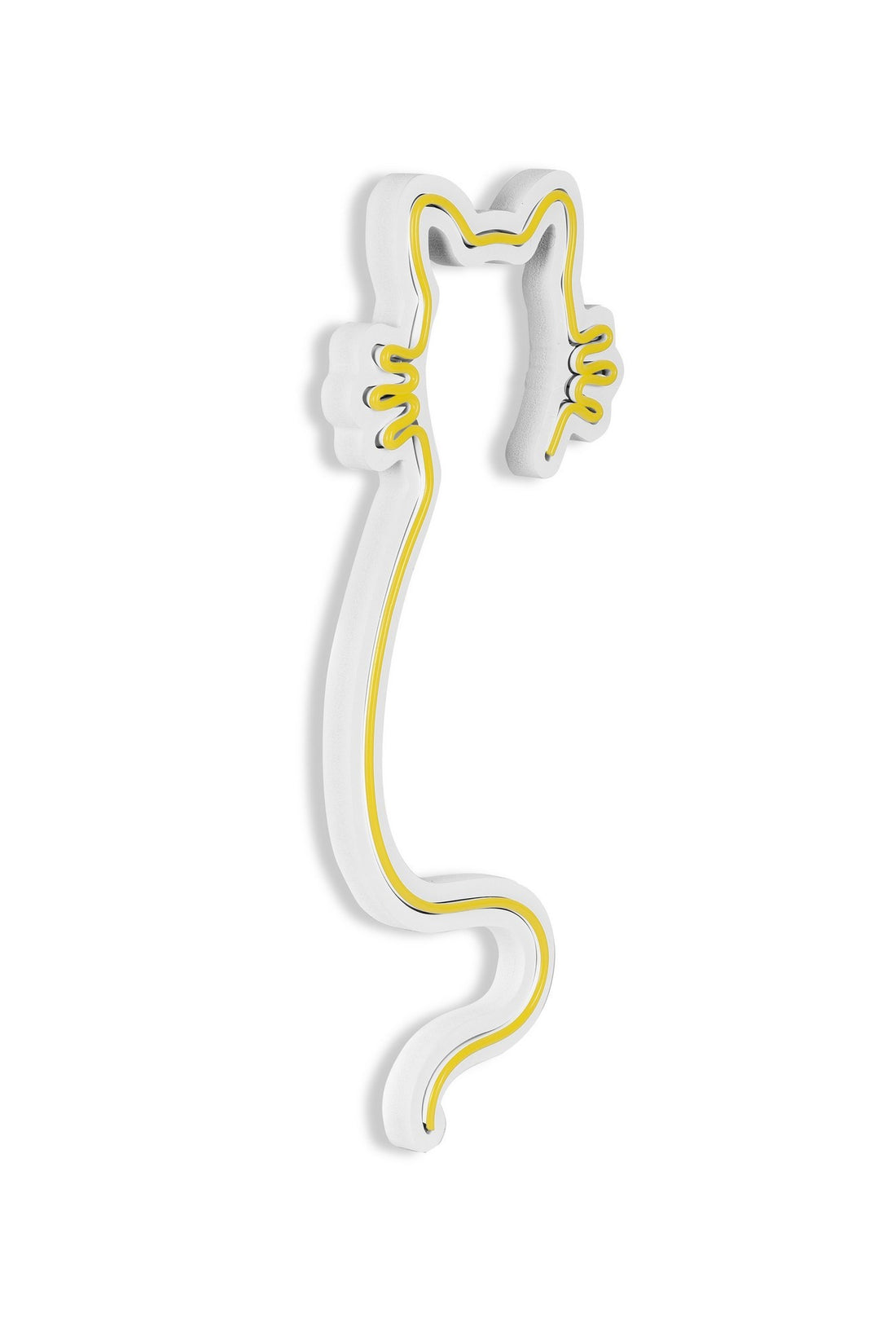 Éclairage LED en plastique décoratif Cat - Yellow