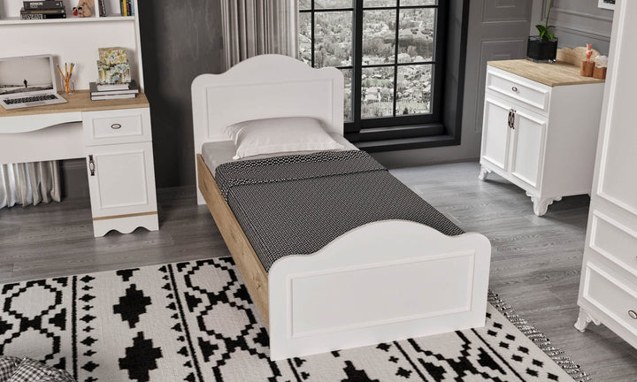 Ensemble de meubles de chambre pour enfants Alessa - Oak, White