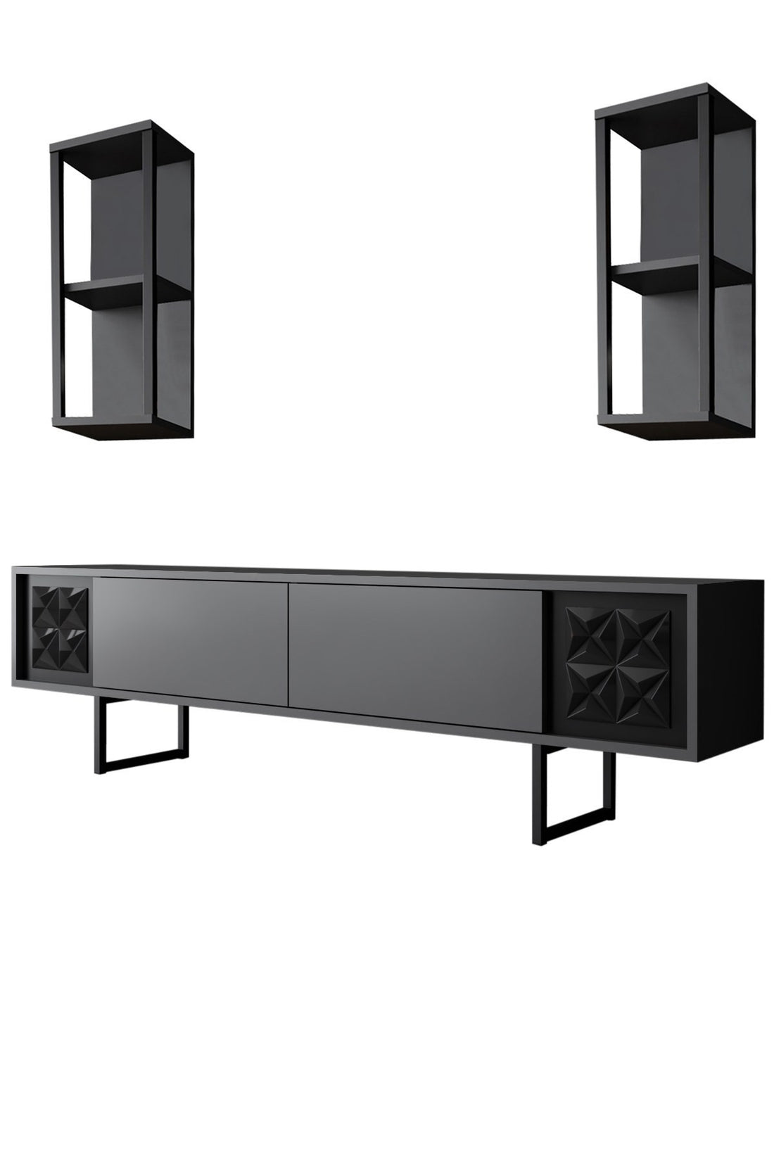 Ensemble de meubles de salon Black Line Set - Anthracite, Black
